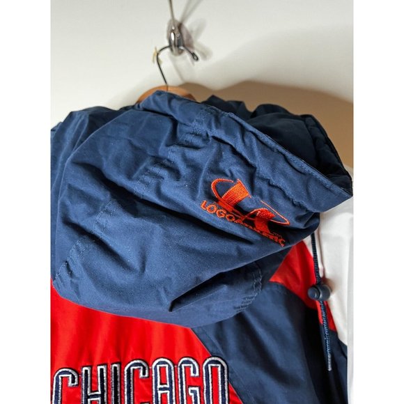 Vintage Chicago Bears Logo Athletic Sharktooth Jacket Men's M NFL Proline - Picture 15 of 16